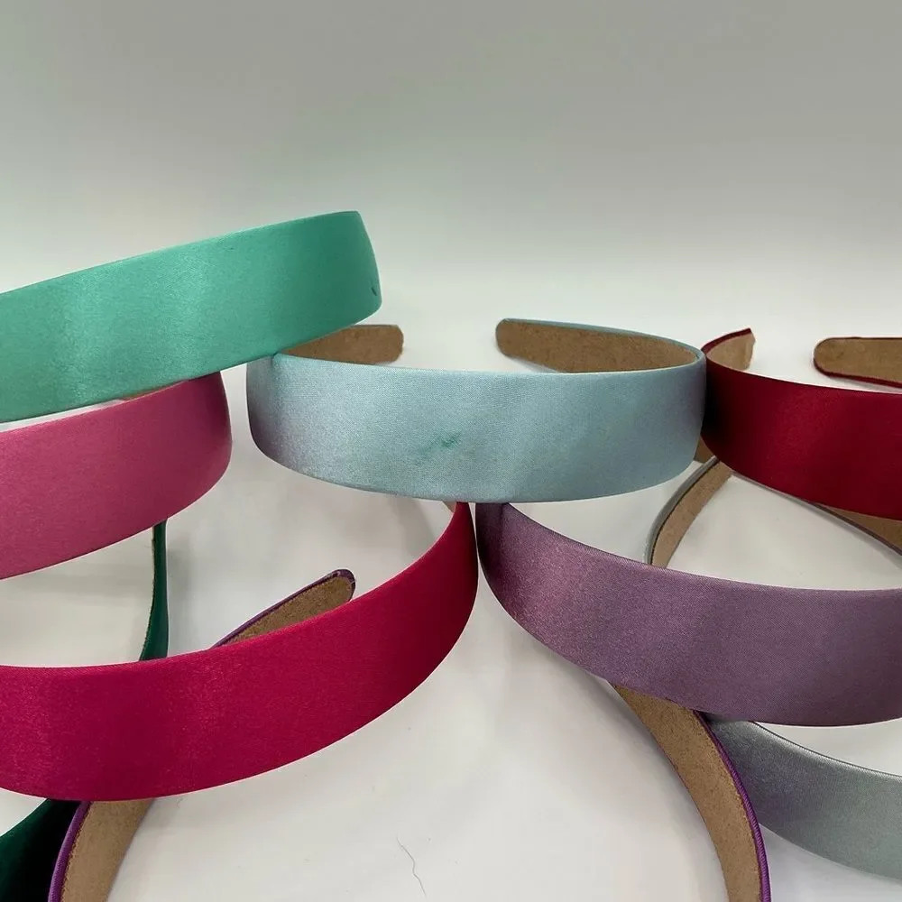 7 Colorful Women/girls Headband Set- new, a couple spots from dye transfer